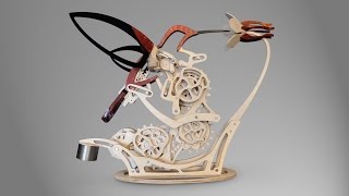 Make your own! Woodworking plans are available at http://www.derekhugger.com/colibri.html Colibri is a wooden kinetic sculpture 