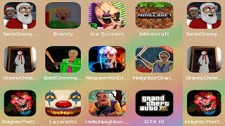 Branny,Santa Granny,,Ice Scream,Minecraft,Gran Christmas,Erich Sann, Neighbor Granny,GTA 3,Lazaretto screenshot 4