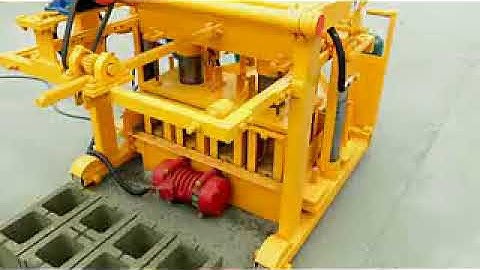 QT40-3A hydraulic movable egg laying cement block making machine for concrete hollow block and solid