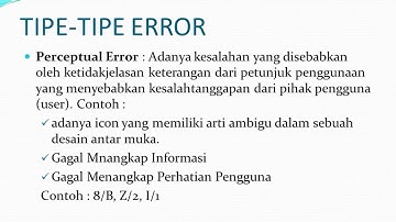 Interaksi Manusia dan Komputer, MatKul IMK-ERRORHANDLING [Pambayun Rizal/Dosen Ifan Rizqa] Udinus
