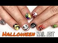 HALLOWEEN NAIL ART TUTORIAL | NIGHTMARE BEFORE CHRISTMAS &amp; MISC DESIGNS