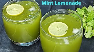 Mint Lemonade-Summer Refreshing Drinks in Telugu - PudinaLemon Juice - పుదీనా జ్యూస్ - SummerDrinks