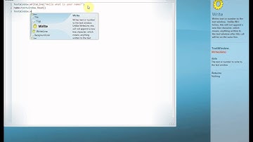 Lesson 2 in Small basic