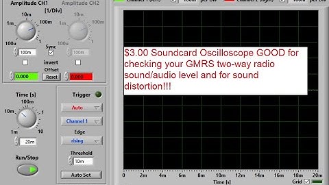 🔺$3.00 Soundcard Oscilloscope check your GMRS two-way radio sound level and for sound distortion 🔺