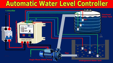 Autonatic Water Level Controller for Water Pump Motor | Water Level Sensor Installation Water Tank