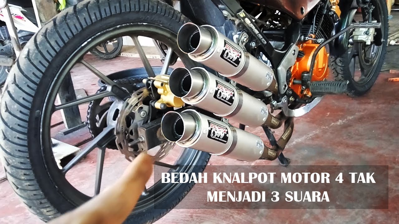 Cara Modifikasi Knalpot Motor 4 Tak Galak Youtube