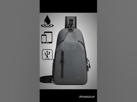 Рюкзак мужской серый, с одной лямкой, через плечо. #fashion #backpack ...