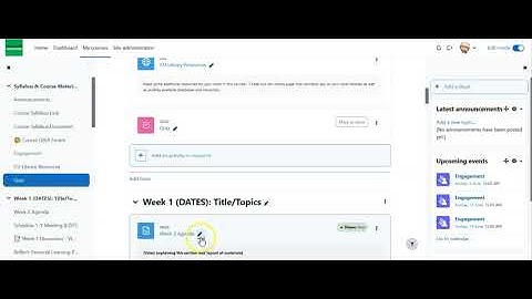 How to Edit Content in Moodle 4.0
