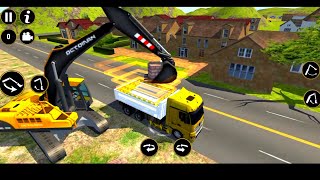 Real 3d Builders House Construction Simulator- Excavator, Digger Builder Truck - Android GamePlay screenshot 4