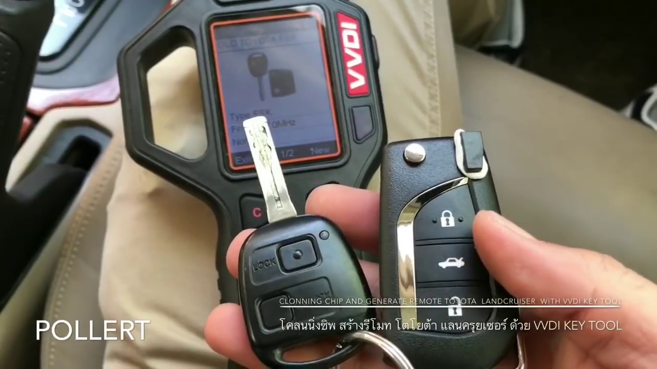 Clone&Generate Remote Toyota Landcruiser with Vvdi Key Tool