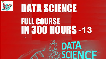 Data Science full course - Learn in 300 hours - 13 | Covariance | Correlation