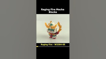Raging Fire Mecha W2304-05 Mini Blocks Preview #lego #brick #miniblock #nanoblock #block
