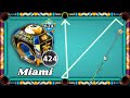 8 ball pool 424 Ring Miami 🤯 Level 624 Vs Level 441