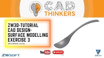 ZW3D Tutorial - Surface Modelling - Beginner level - Exercise 3