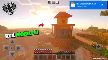 Rtx Shader for Minecraft Pocket Edition - 1.19.81+/1.20 ❤️‍🔥 | Render Dragon