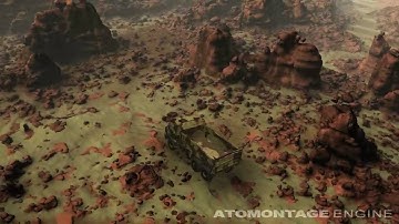 Atomontage Engine - A Large Game-Like Scene