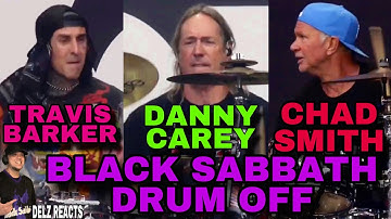 Chad Smith VS Travis Barker VS Danny Carey Drum Off at Ozzy Black Sabbath Back to the Beginning
