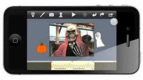 Draw and Animate on the iPhone with Doink Express App using photos, animations and sound