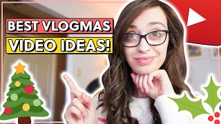 BEST CHRISTMAS AND VLOGMAS IDEAS 2021 \/\/ VLOGMAS VIDEO IDEAS FOR SMALL YOUTUBERS