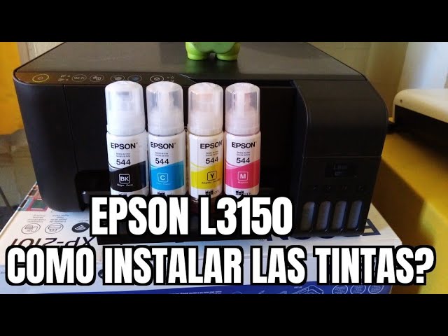 EPSON L3150 : Cómo instalar las tintas? Instalación parte 1-2 - YouTube