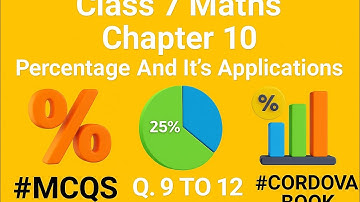 Class 7 Maths Chapter 10 Percentage And It