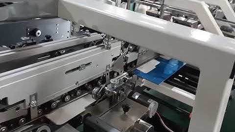automatic lock bottom folder gluer test run before delivery