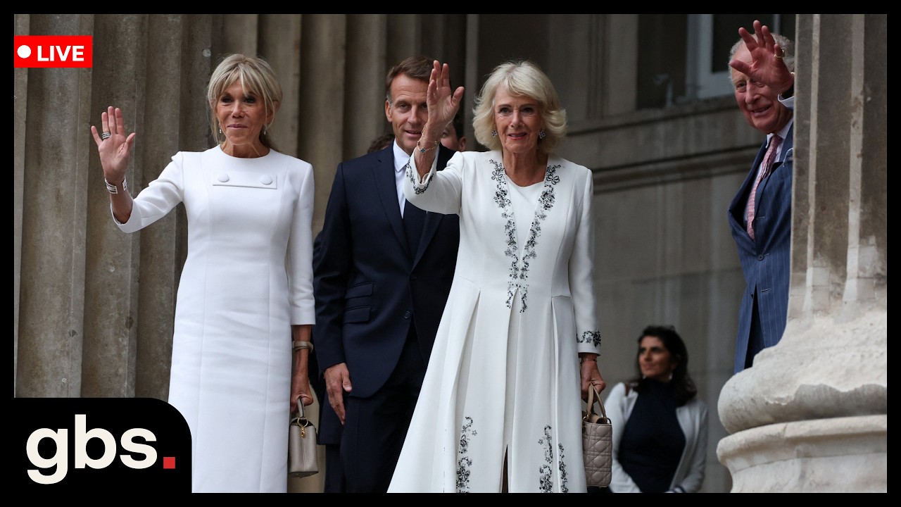 vLIVE: King Charles, Queen Camilla, Macron & Brigitte View Bayeux Tapestry at British Museum
