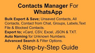 How to Use iKontacts Chrome Extension | Contacts Manager for WhatsApp | Export Contacts from WA screenshot 1