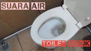 Suara air toilet duduk