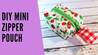 DIY Mini Zipper Pouch