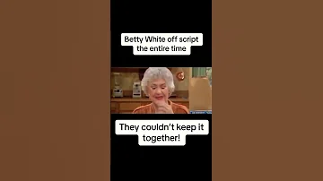 Betty White Goes OFF SCRIPT! #ytshorts  #funnyshorts  #shortsfeed  #bettywhite betty