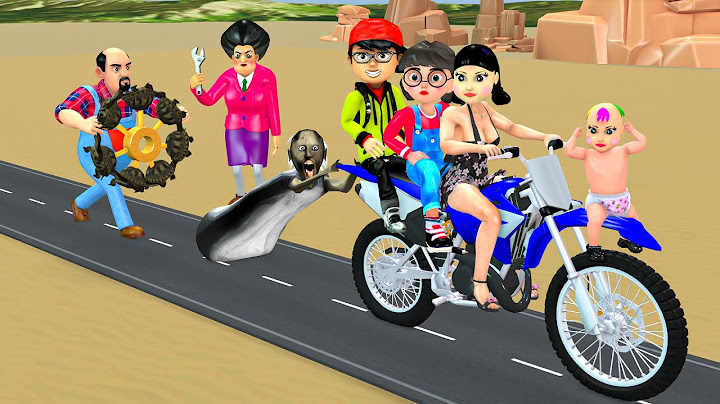 Scary Teacher 3D vs Squid Game Repair Motorbike Baby Squid 5 Times Challenge Will Miss T Win?