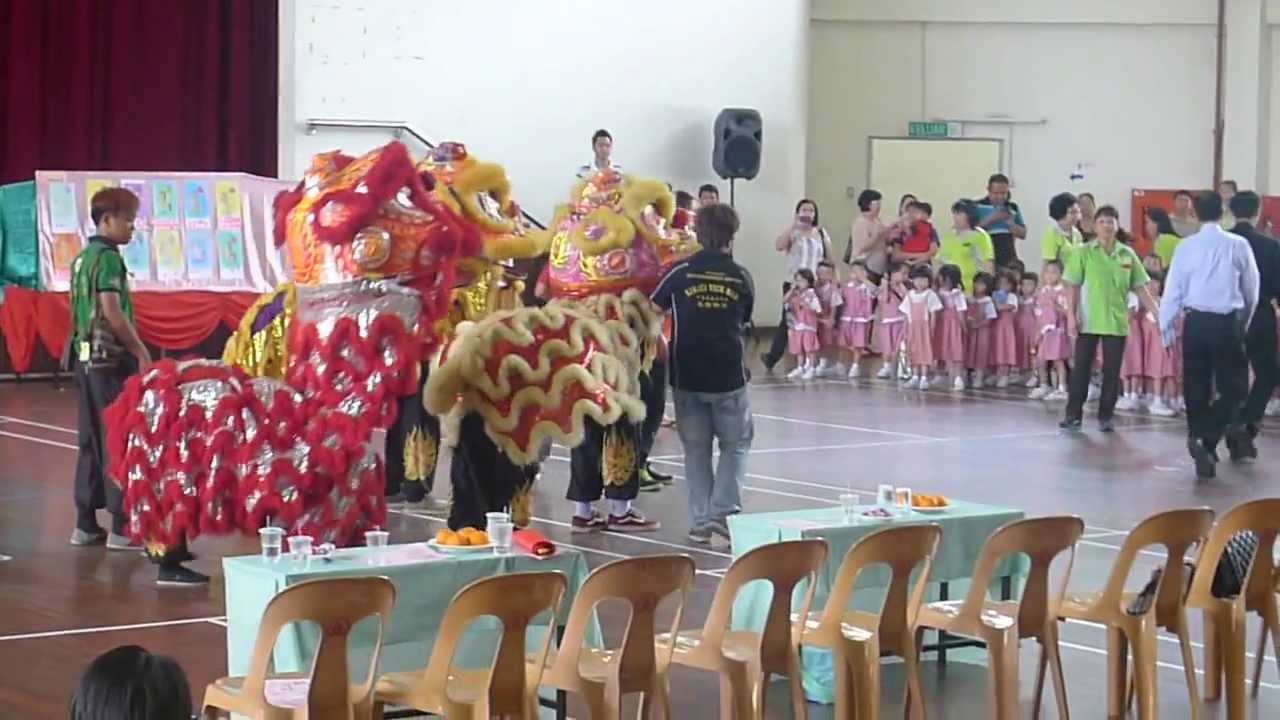 Lion Dance at Shan Tao Kindergarten Kota Kinabalu 2014