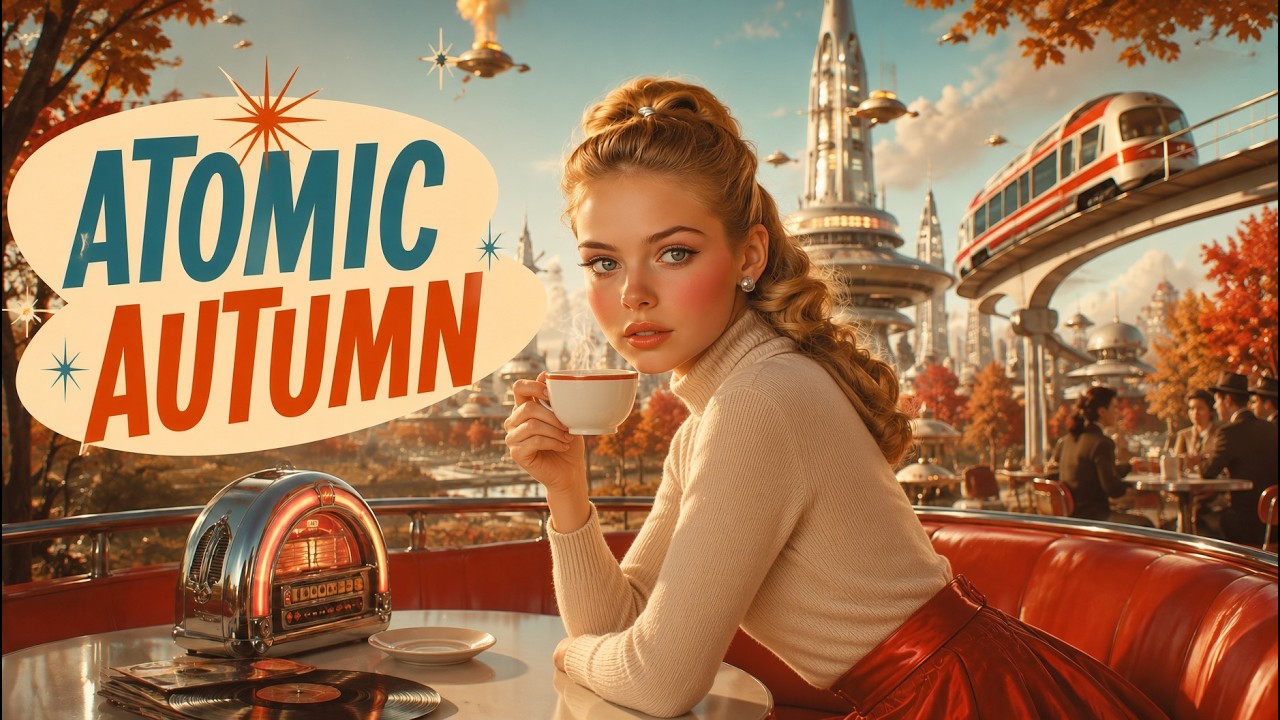 Fall in a Future That Never Happened 🍁 Relaxing 1950s Jazz