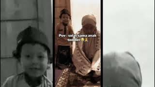 Bocil Gangguin ibunya sholat