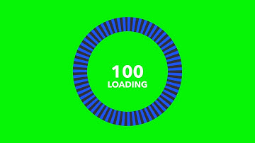 Loading Circle Green Screen From 1 to 100 4k & Non Copyright