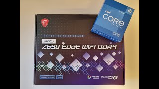 MSI MPG Z690 EDGE WIFI DDR4 I5 12600k Unboxing und Overview - Deutsch