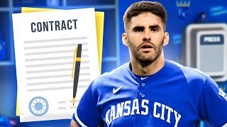 I signed my first Free Agent! Kansas City Royals Offseason MLB The Show 24