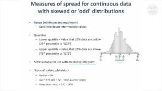 5. Continuous Data with Skewed or Odd Distributions – Measures of Spread