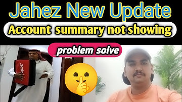 💯Jahez New Update Account Summary not showing | Bike Food delivery | Jahez app not working today