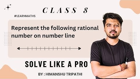 Represent Rational Numbers on Number Line | Class 8 Maths Ch 1 | Ex 1.2 Q6 | Cordova Book