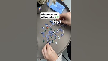 Advent calendar with #puzzles - day 1. #puzzlelovers #puzzletime #adventcalendar #christmasmood
