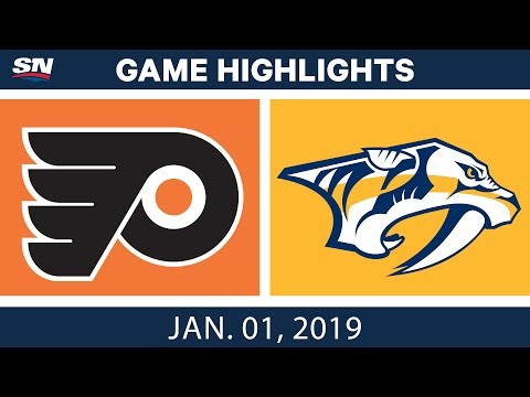 NHL Highlights | Flyers vs. Predators - Jan. 1, 2019