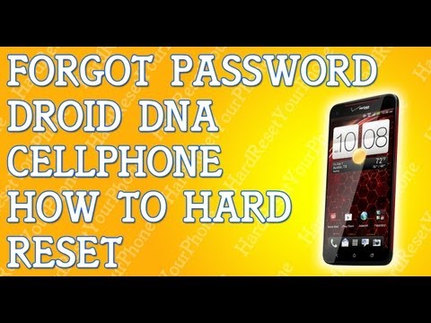 Forgot Password HTC Droid DNA How To Hard Reset