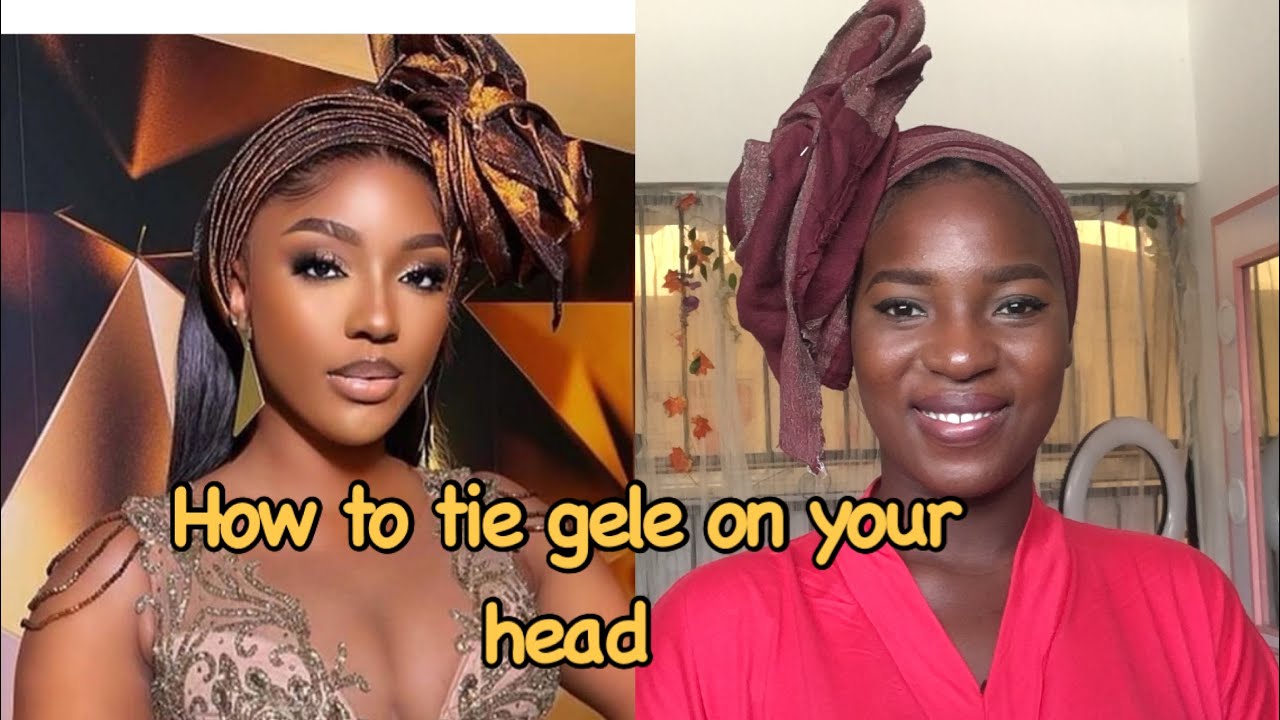 HOW TO TIE TRENDY ROSE GELE ON YOUR HEAD #gele #shortsafrica #diy # ...