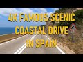 FAMOUS SCENIC COASTAL DRIVE IN SPAIN: C-31 CASTELLDEFELS TO SITGES【4K】