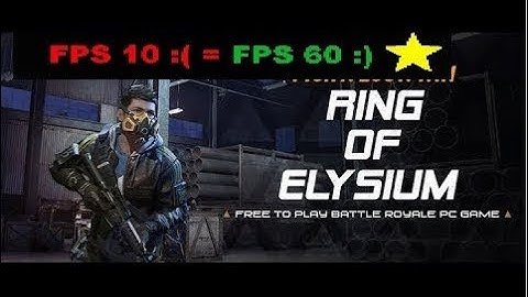Ring of elysium fps increase in low end PC easiest&safest  guide