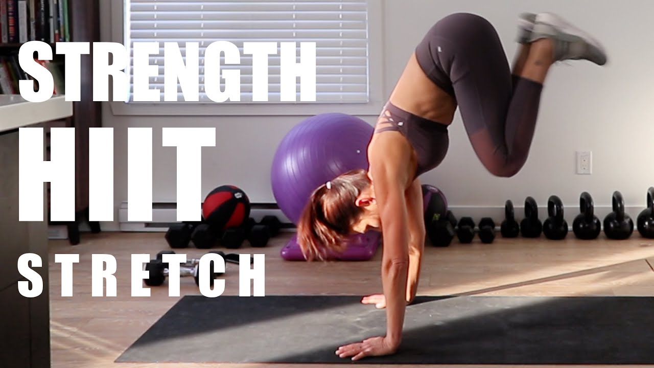 STRENGTH, HIIT AND STRETCH - STABILITY BALL/DUMBBELL/BODYWEIGHT CIRCUIT