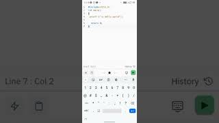 Hello world in c #c #mobile #replit Guide