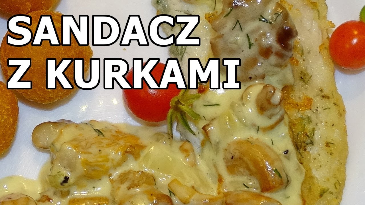 Sandacz z kurkami